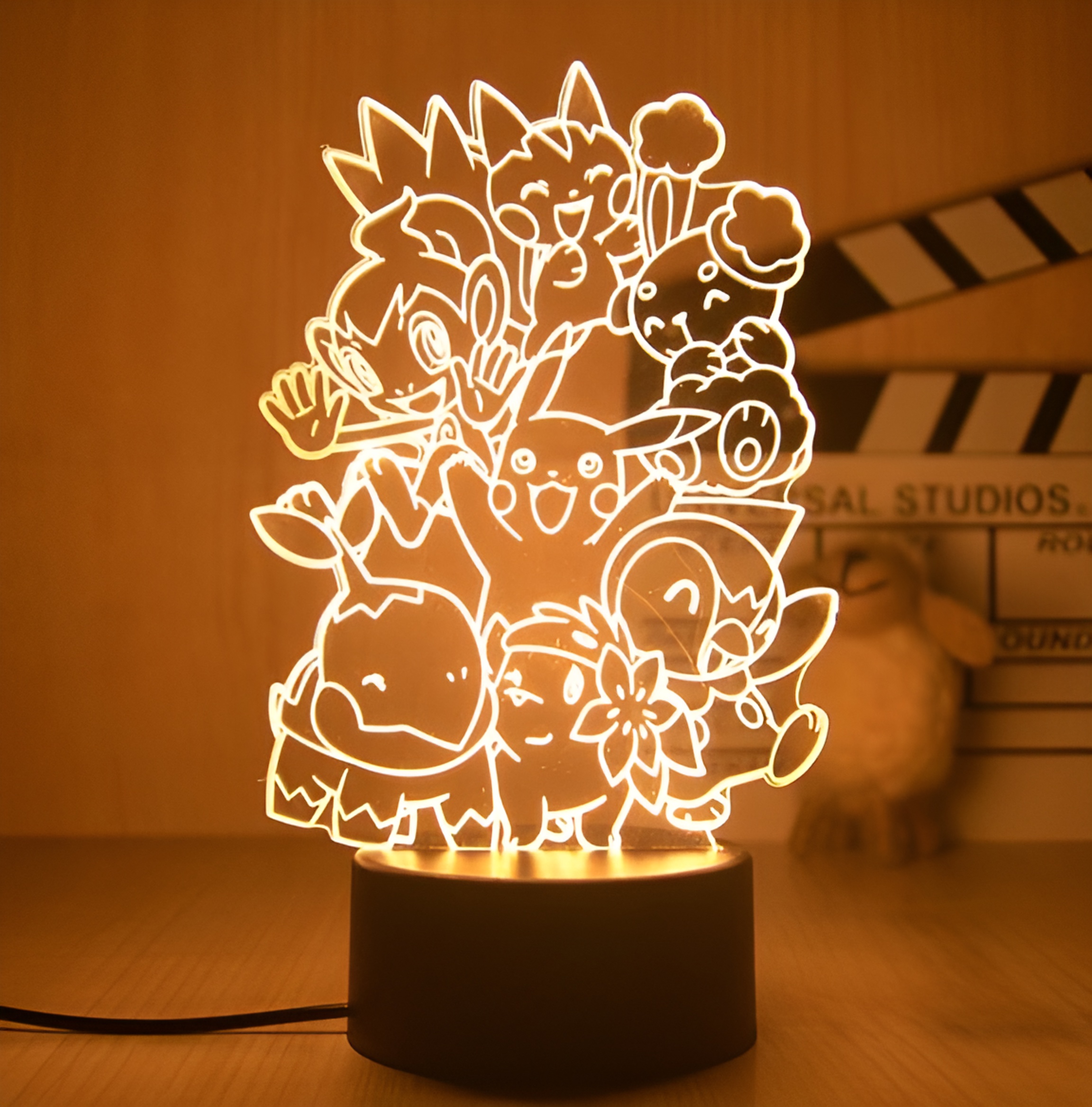 3D USB LED LÁMPA-POKÉMON 2